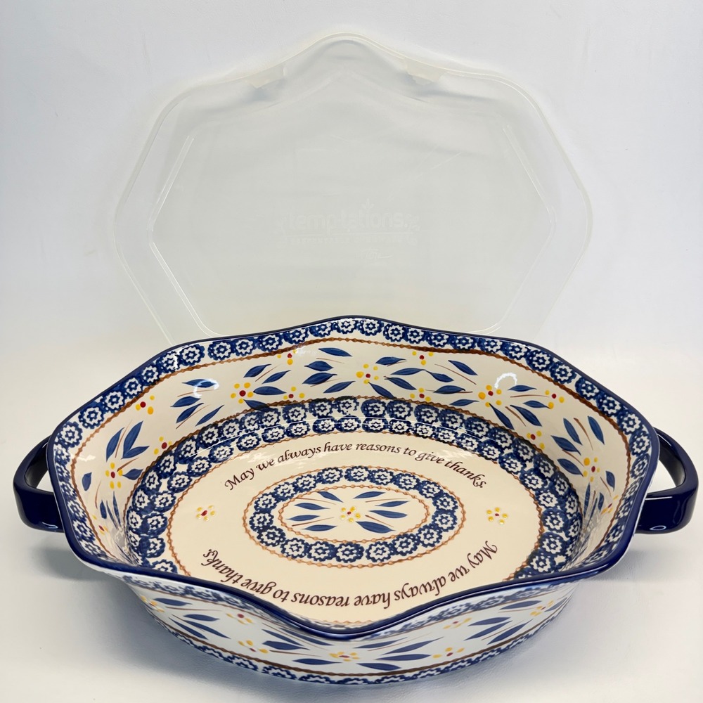 Temp-tations Old World 3qt Scalloped Casserole Dish with Lid KFI-XNG-836987